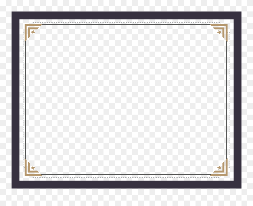 Picture Certificate Text Frame Design Pattern Border - Style Clipart