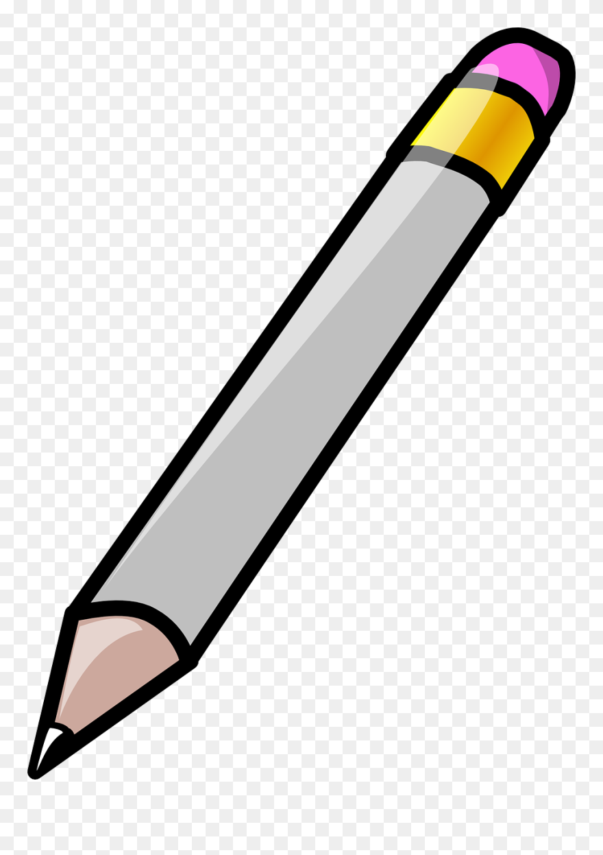 Grey Pencil Clipart - Png Download
