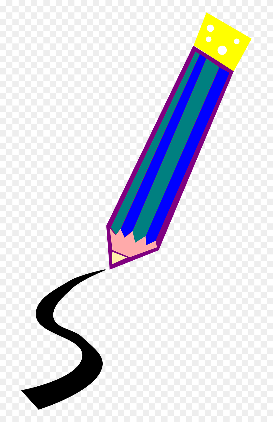 Pencil Drawing A Line Clipart