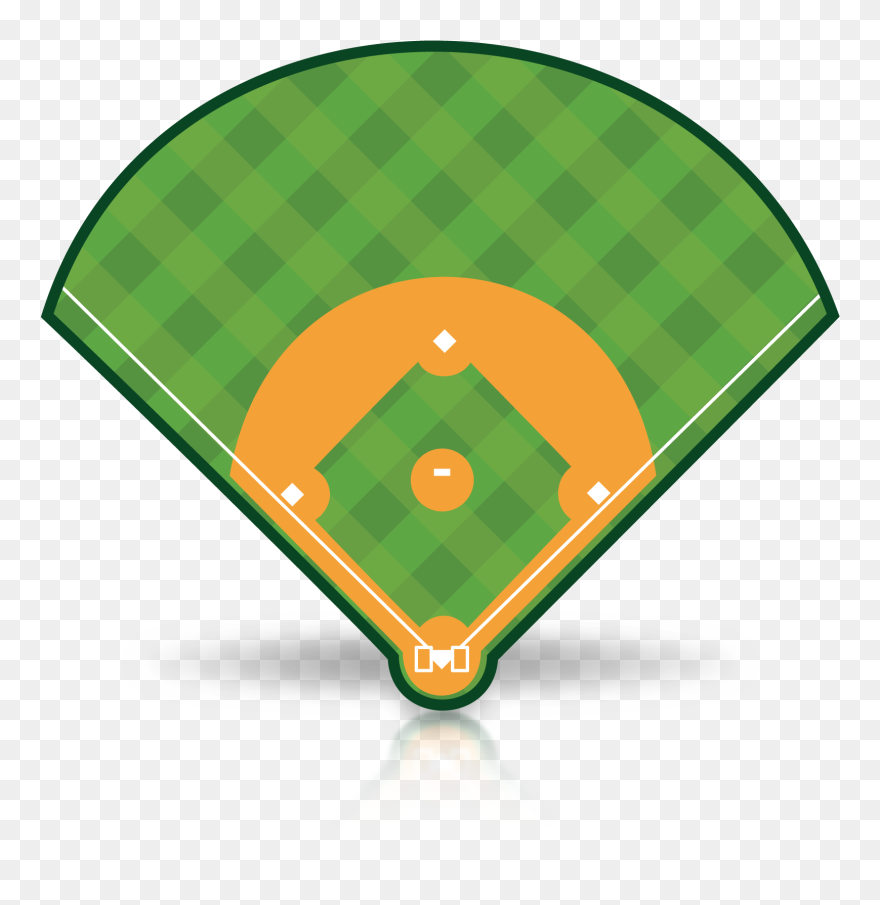Library Of Baseball Diamond Clip Art Transparent Stock - Transparent Baseball Field Clipart - Png Download
