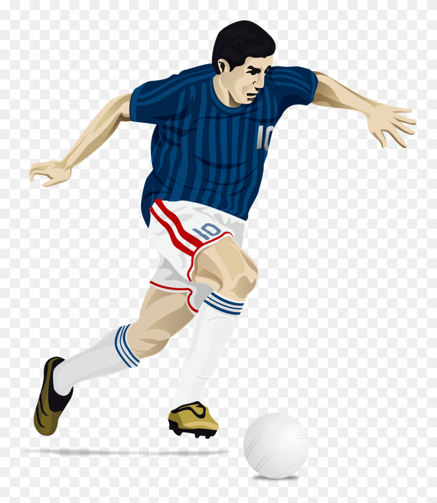 Transparent Football Clip Art Vector - Football Player Vector Png