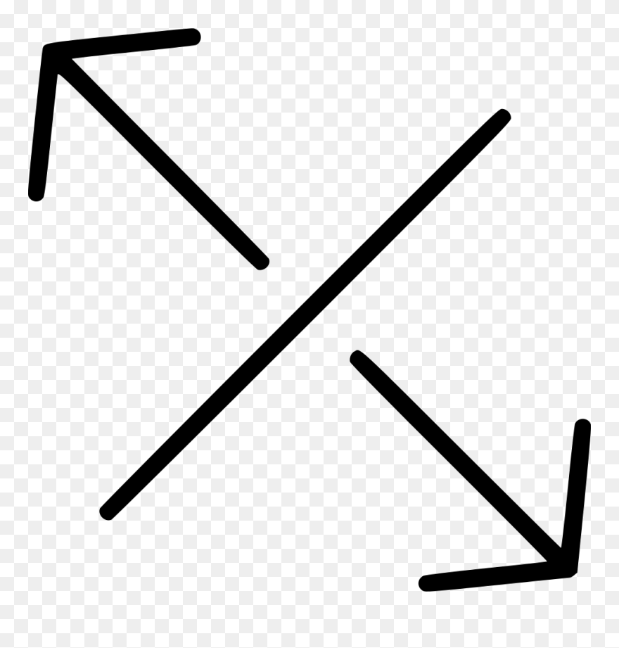 Arrows Up Left Down Right Line Seperating Comments Clipart