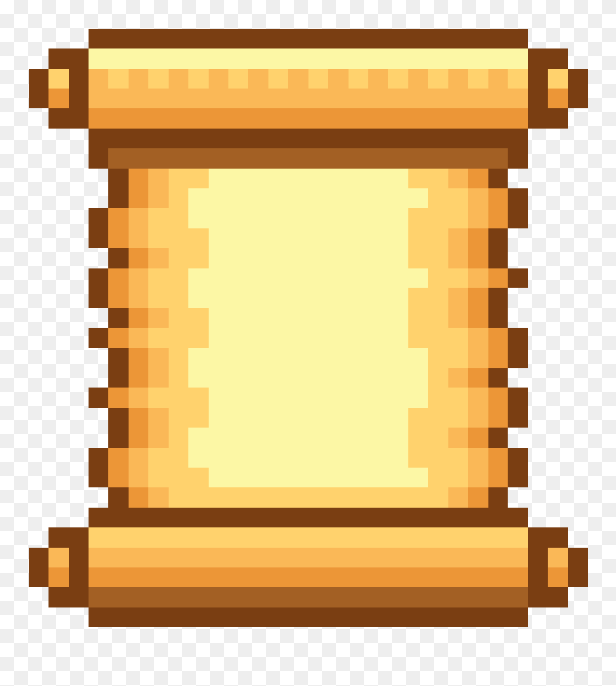 Pixel Art Scroll Png Clipart