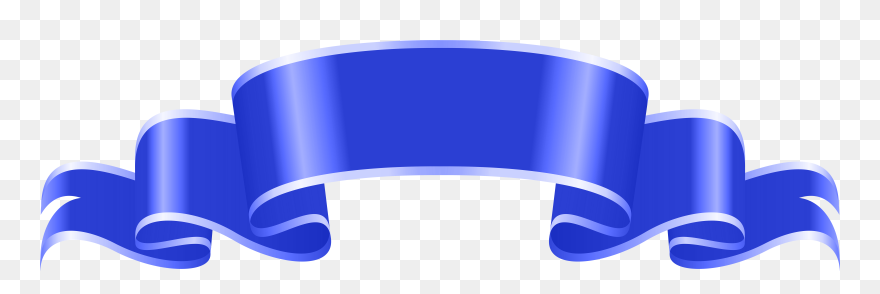 Banner Blue Decorative Png Clip Art Image - Decorative Banner Png Transparent Png