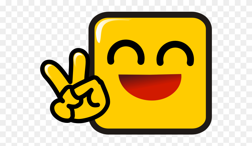 Peace Smiley - Smiley Face With Peace Sign Clipart