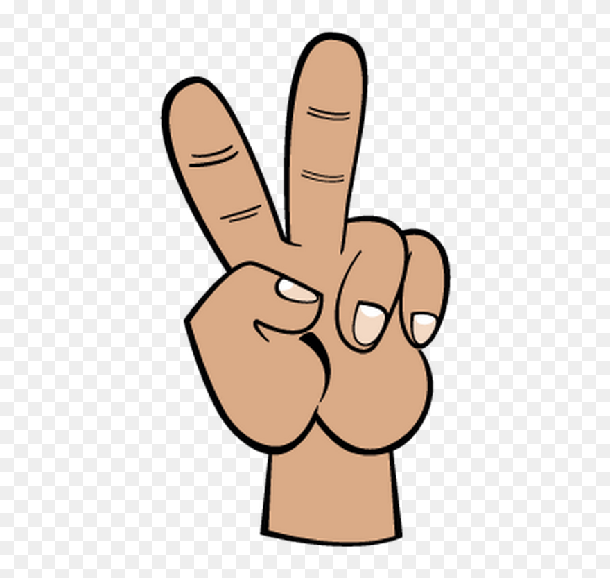 Victory Sign Clipart - Png Download