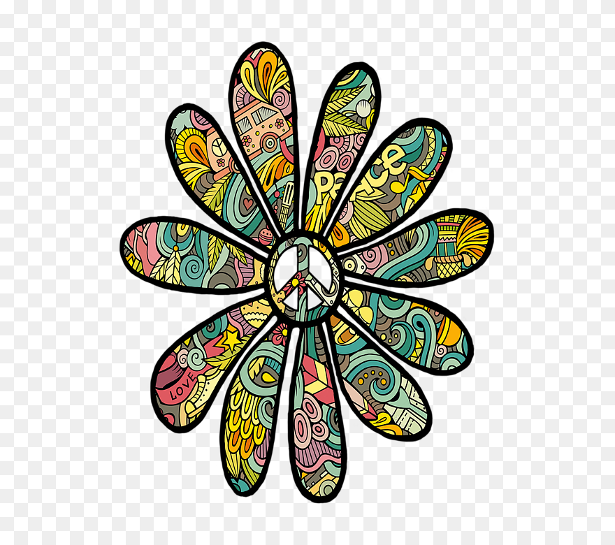 Peace Sign Flower Jpg Clipart
