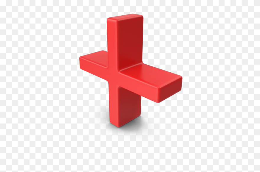Red Symbol Plus Clipart