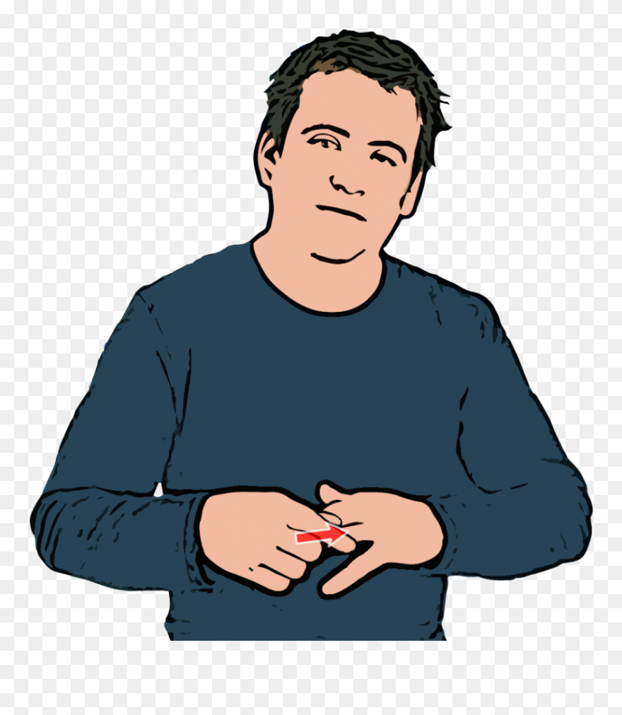 Clipart Definition Body Language - British Sign Language Fire - Png Download