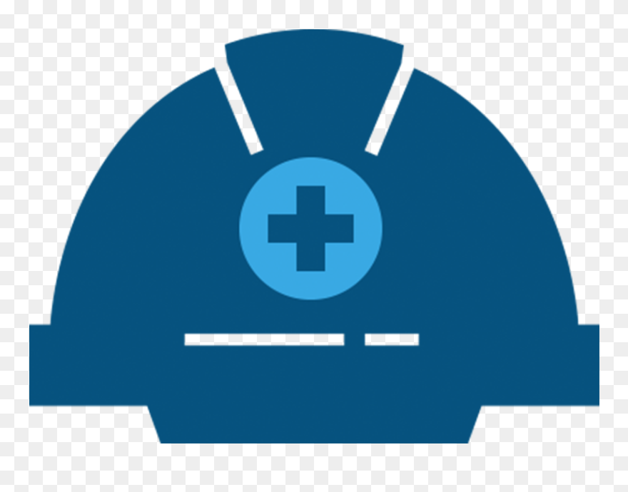 Hard Hat With Plus Symbol On It Clipart