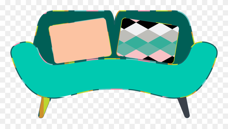 Mid Century Sofa Retro Vintage Free Photo - Couch Clipart