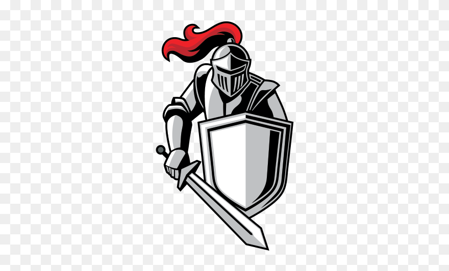 Knight Clipart Warrior - Wall High School Logo - Png Download