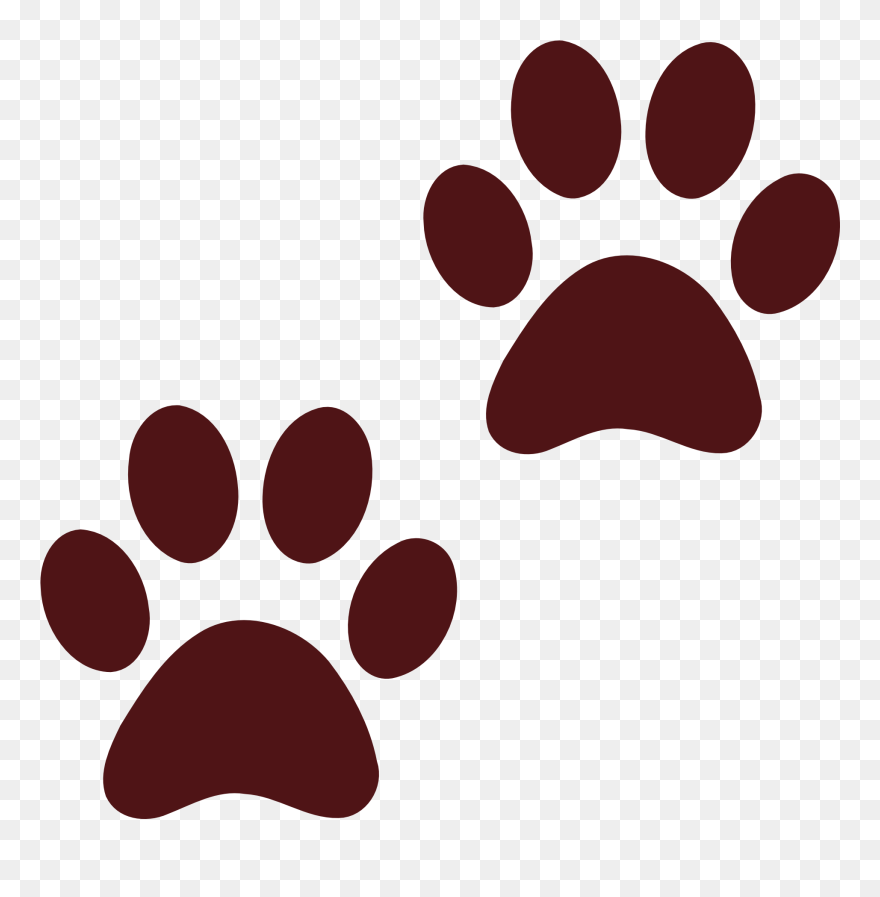 Dog Paw Cat Clip Art - Dog Paw Prints Png Transparent Png