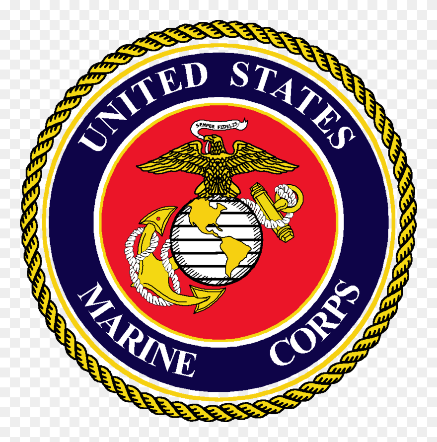 Transparent Flag Corps Clipart - Marine Corps Logo Png