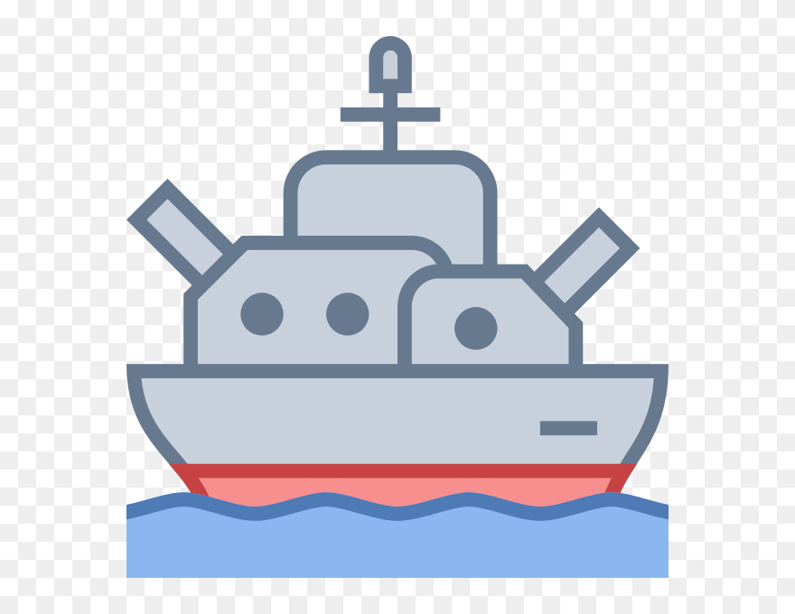 Battleship Colorful Sketch - Png Clipart Battleship Transparent Background
