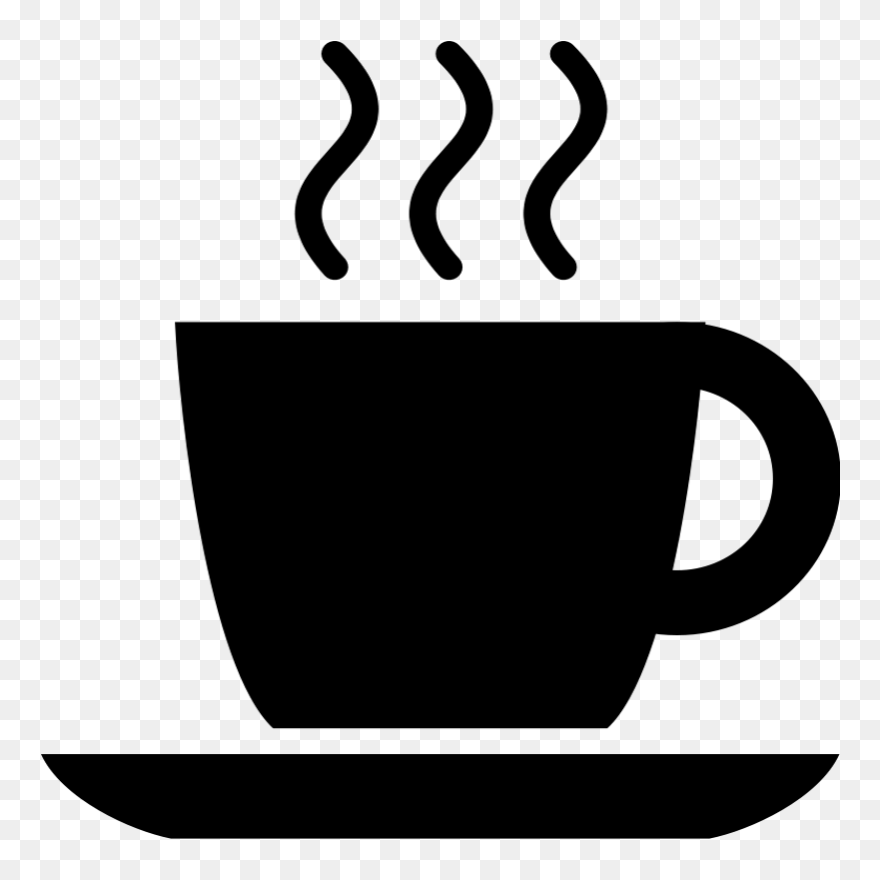 Coffee Cup Tea Clip Art - Coffee Clip Art Black - Png Download
