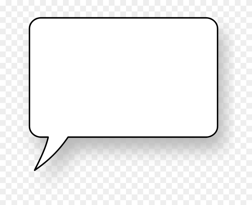 Speech Balloon Comics Comic Book Clip Art - Speech Bubble On Black Background - Png Download