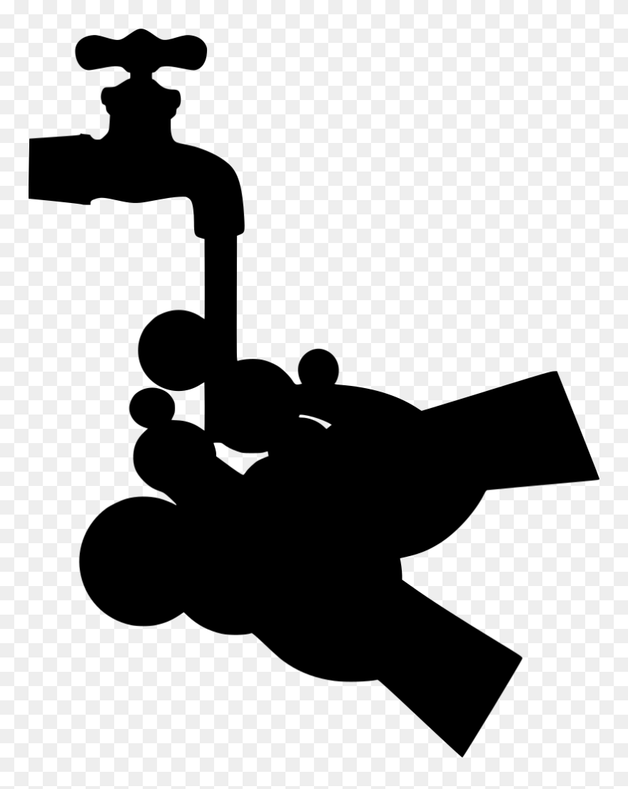 Lavarse Las Manos Silouthe Clipart