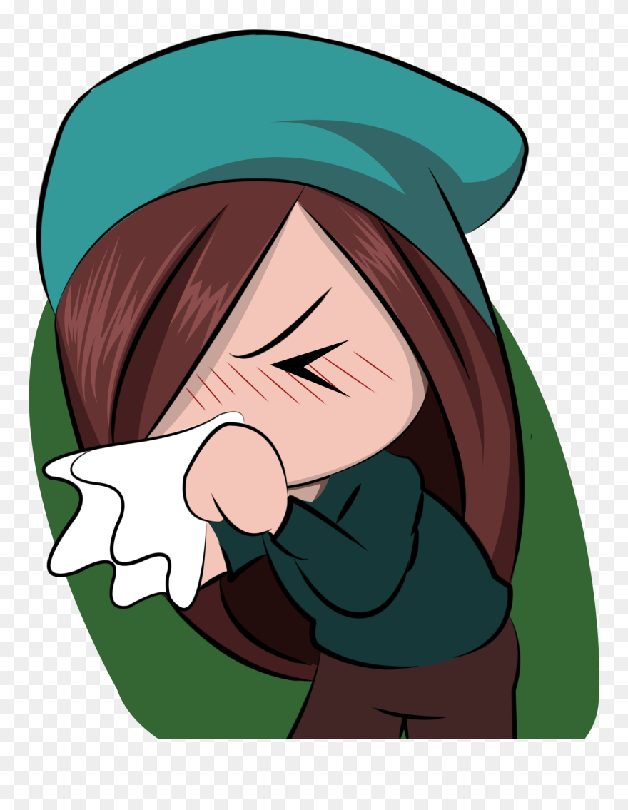 Transparent Blowing Bubbles Clipart - Clip Art Blowing Nose Cartoon - Png Download