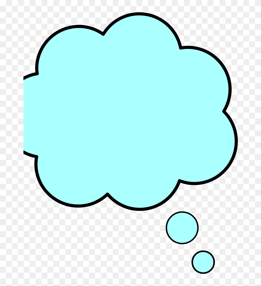 Blue Thought Bubble Svg Clip Arts - Circle - Png Download