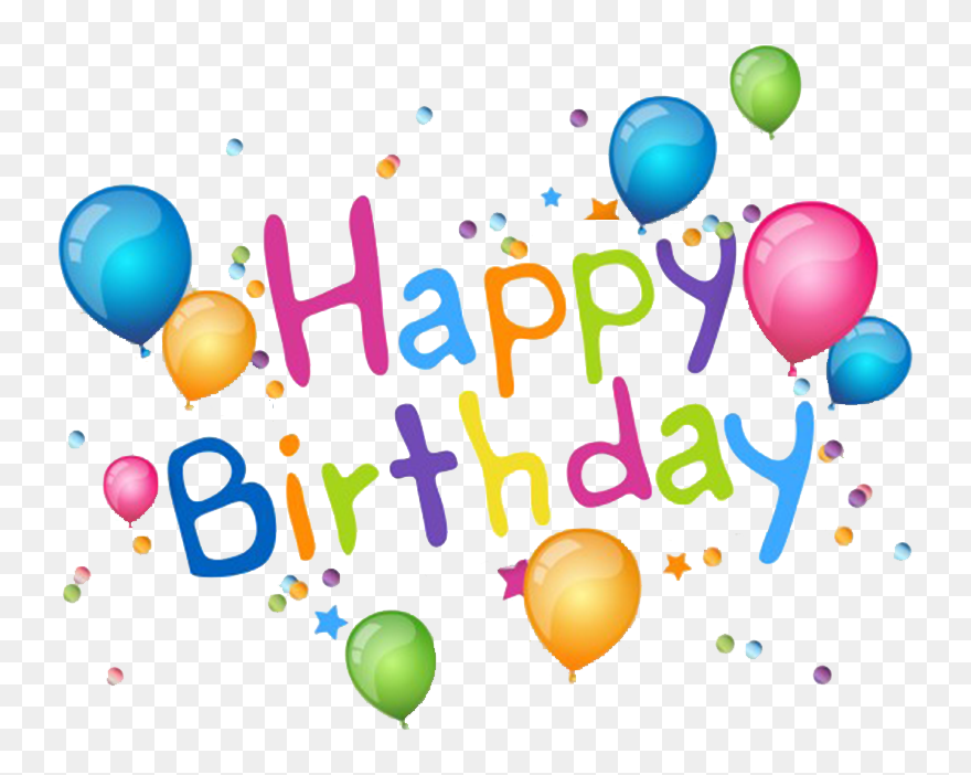 Printable Happy Birthday Balloons Clip Art