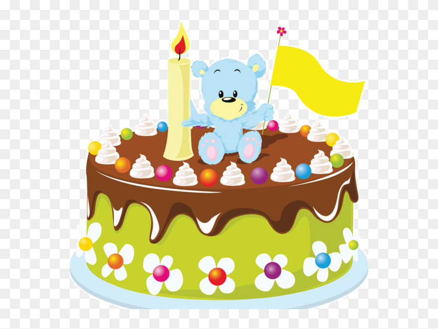 Glitter Clipart Birthday Cake - Cartoon Birthday Cake Animation - Png Download