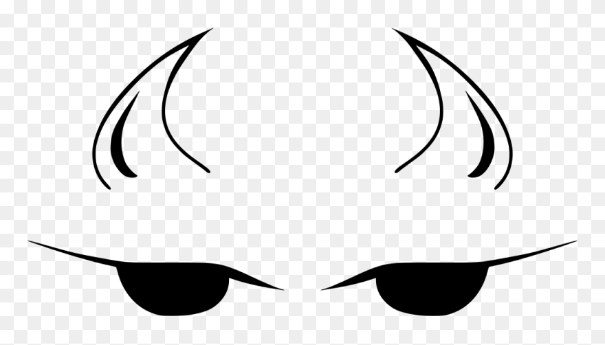 Horn Devil Png - Devil Horns And Eyes Transparent Clipart