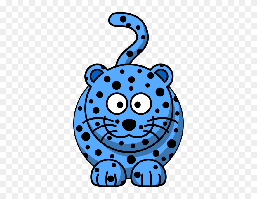 Blue Leopard Png Icons - Cheetah Cartoon Clipart