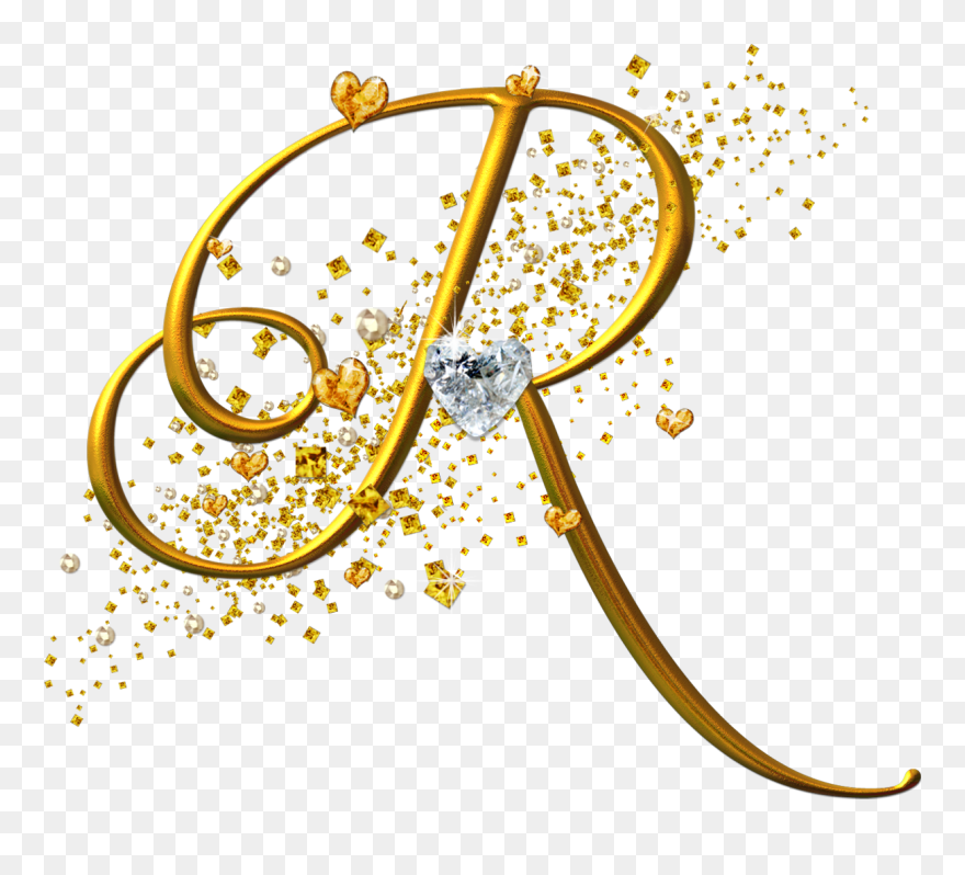 Letra Letradecorativalet - Letter R Gold Png Clipart