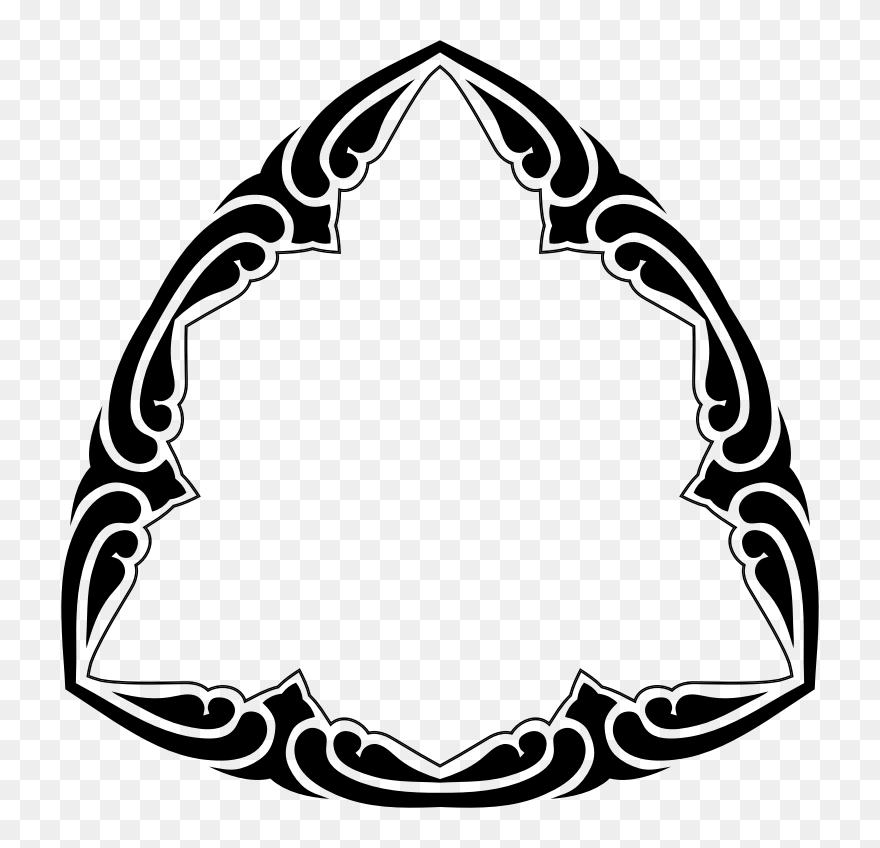 Decorative Frame - Bordes Triangulares Vintage Clipart