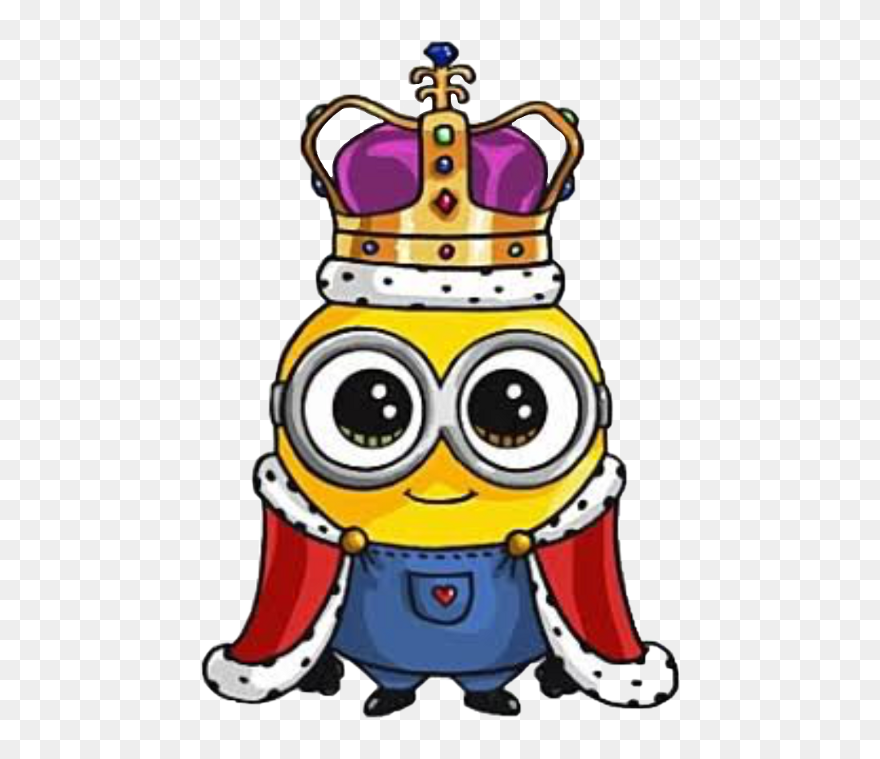 King Sticker Challenge On - Cute Minion Drawing Clipart