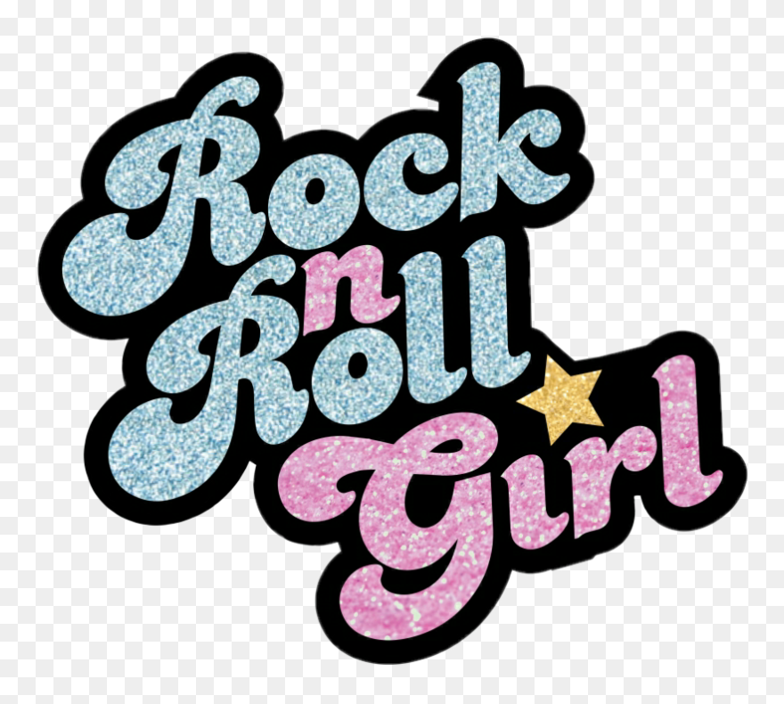 #findingnemo #nemo #darla #glitter #pixar - Rock N Roll Girl Clipart - Png Download