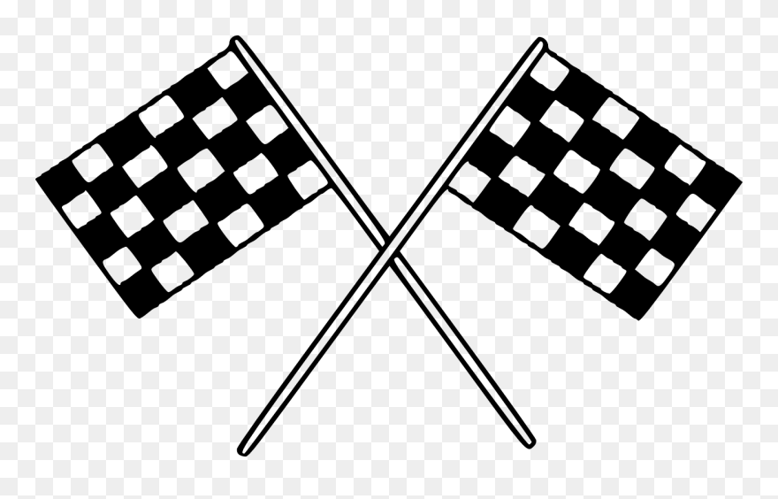 Flags Checkered Finish Free Photo - Race Flags Clip Art - Png Download