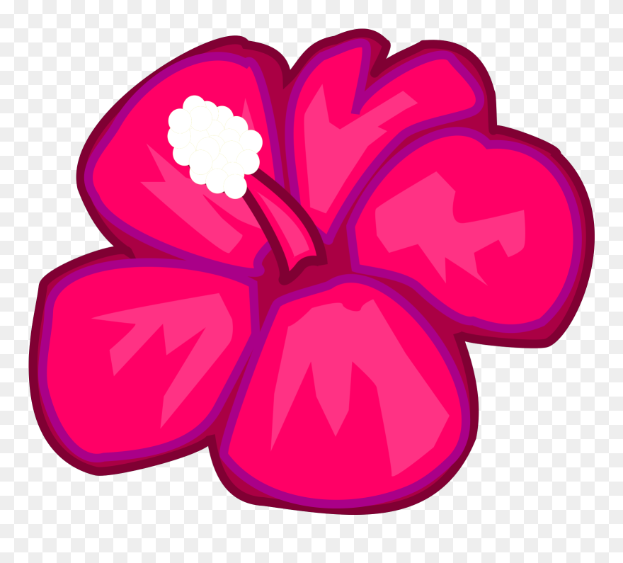 Hawaiian Flowers Clipart Pink - Png Download