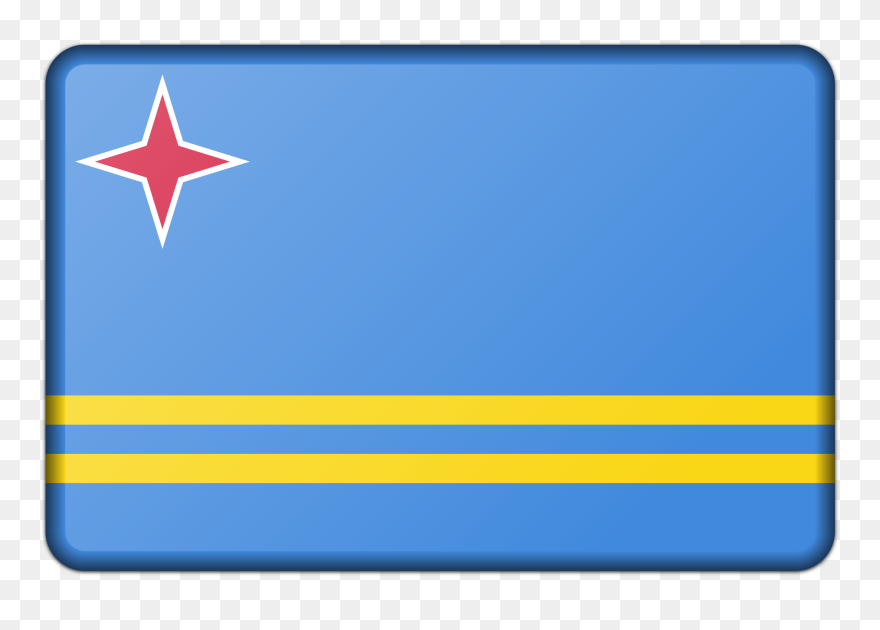 Flag Of Aruba Clip Arts - Flag Of Aruba - Png Download