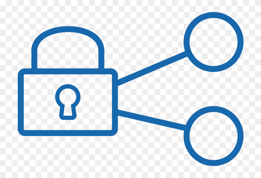 Network Administrator Icon Showing One Larger Circle Clipart