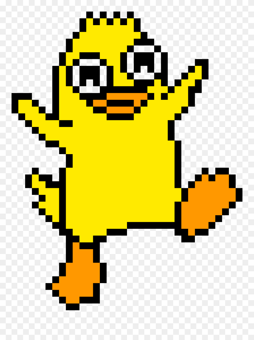 Fox Pixel Art Easy Clipart , Png Download - Ducky Momo Pixel Art Transparent Png