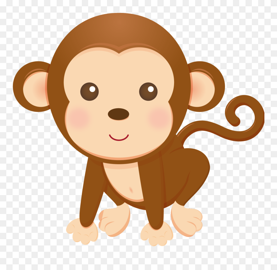 Child Infant Drawing Clip Art - Monkey Clip Art For Kids - Png Download