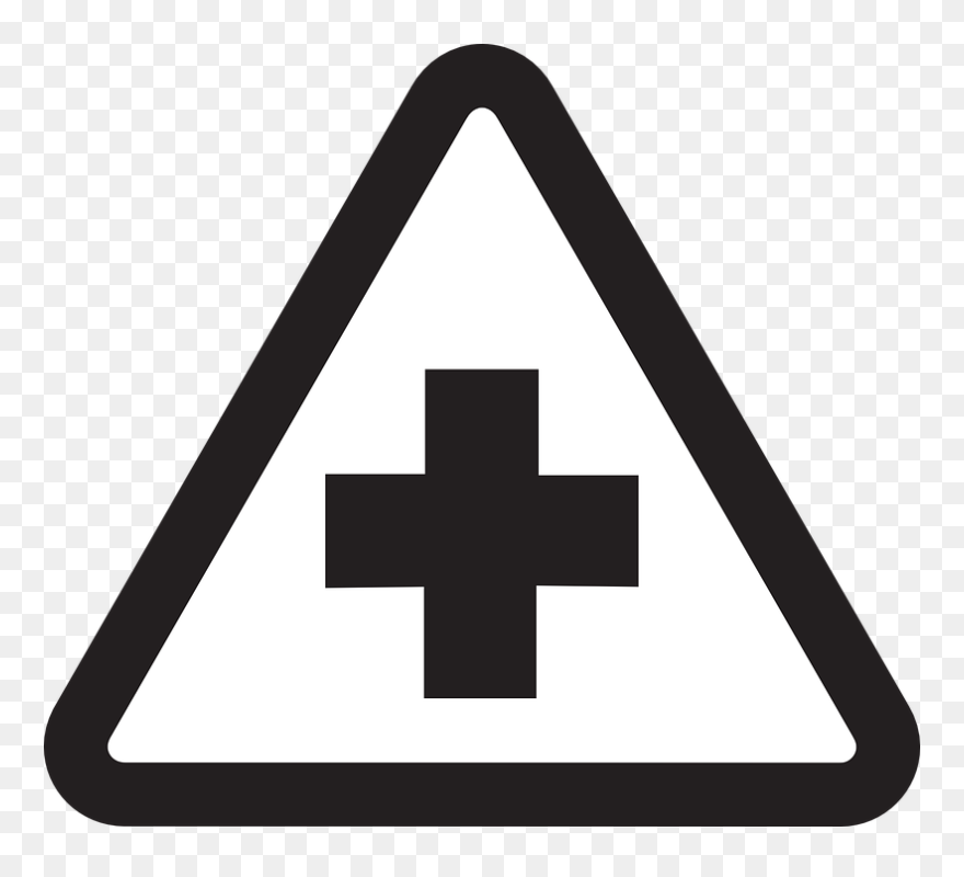 Transparent Hospital Clip Art - Hospital Sign Clipart Black And White - Png Download