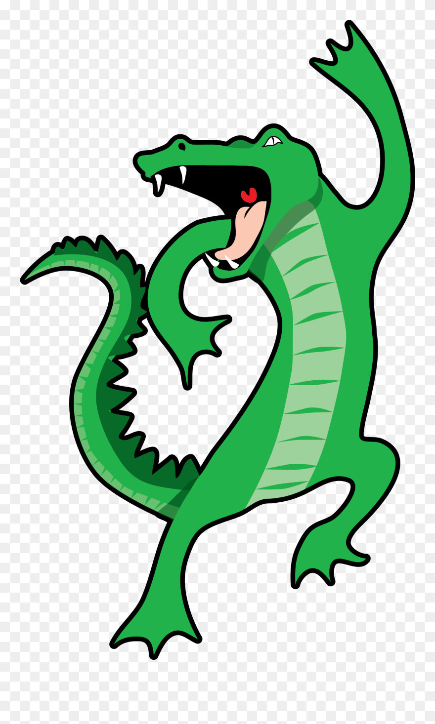 Dancing Alligator Vector Clip Art - Free Mardi Gras Clip Art - Png Download