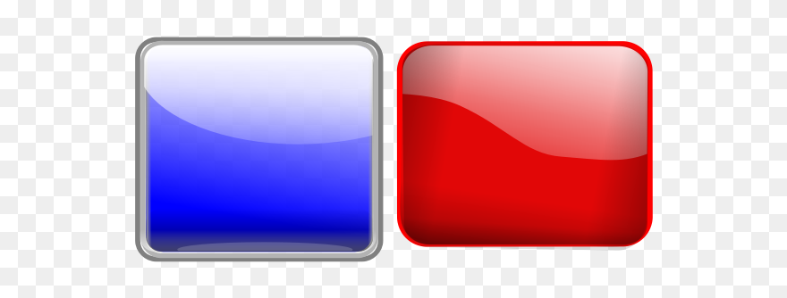 Red And Blue Buttons Vector Illustration Clipart