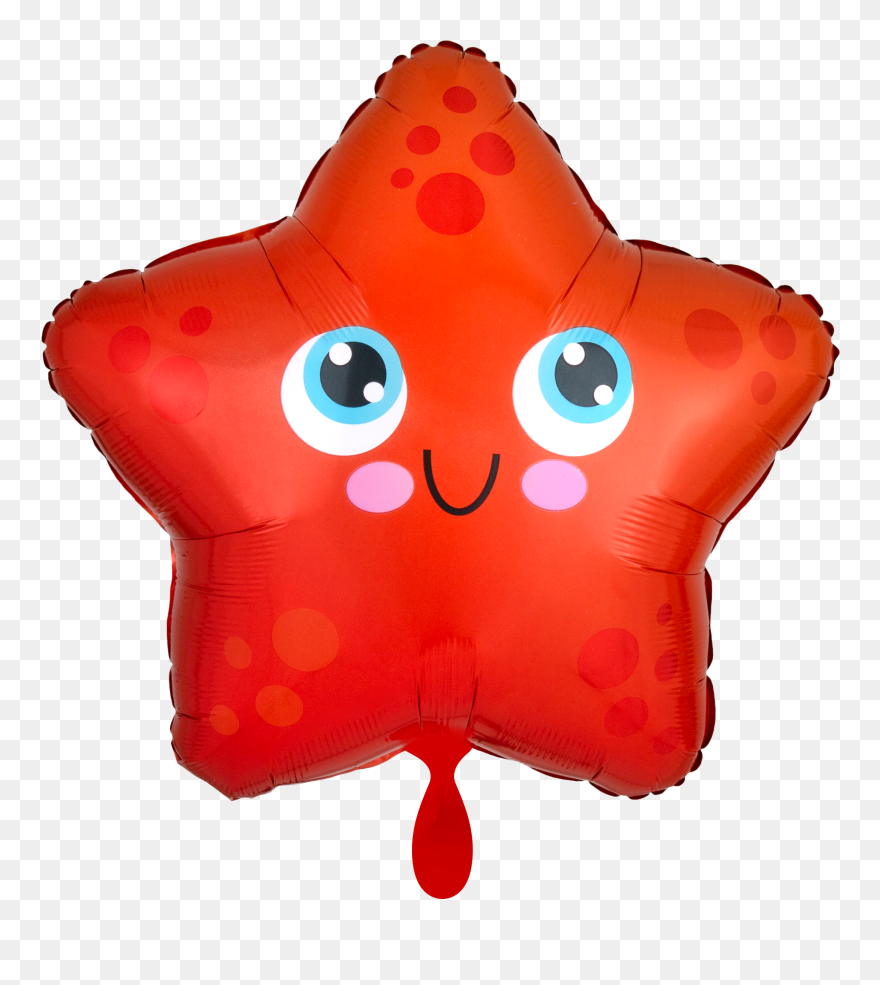 Starfish 17′′ Foil Balloon Clipart