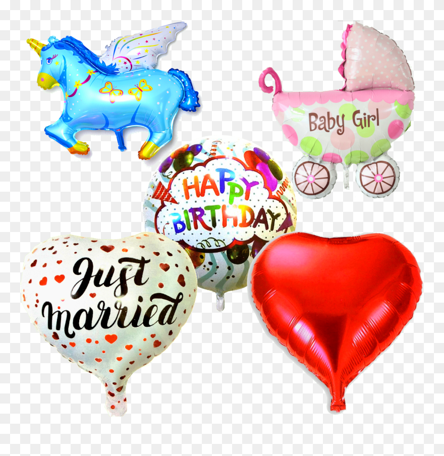 Baby Girl Balloons Clipart