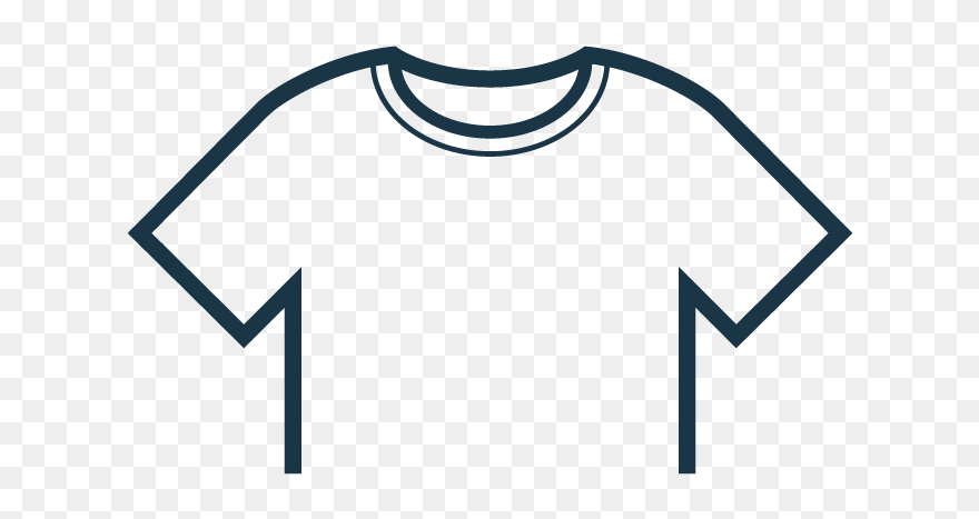 Rundhals T-shirts - Outline Image Of Shirt Clipart