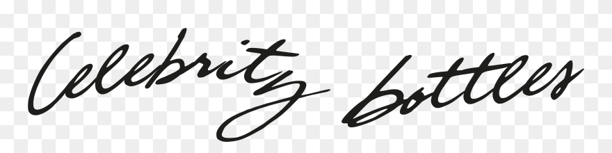 Celebrity Bottles - Calligraphy Clipart
