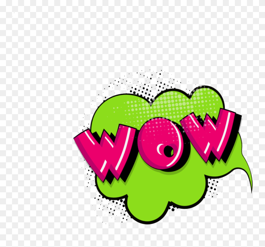 #wow #wow #speechbubble #speech #speechbubbles #sayings - Cartoon Clipart