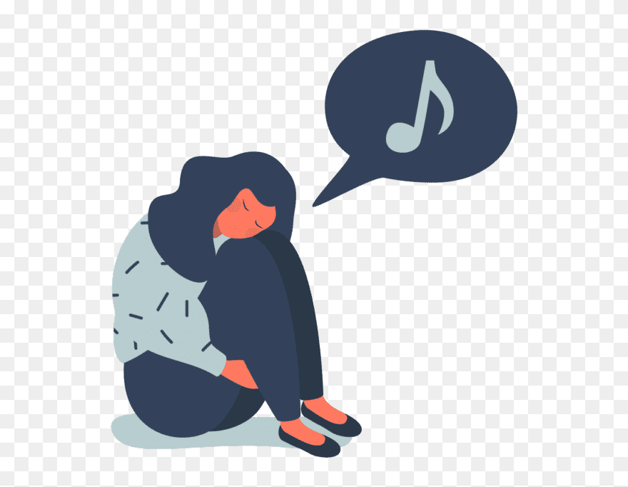 Ein Gezeichnetes Mädchen Das Traurig Auf Dem Bodensitz - Lonely Girl Vector Clipart