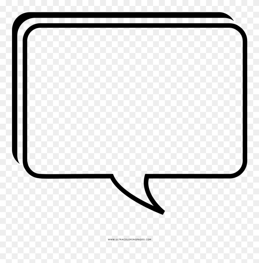 Sprechblase Ausmalbilder - Balao De Mensagem Png Clipart