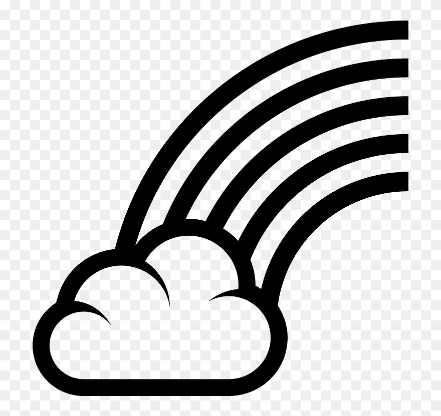 Regenbogen Clipart - Dessin Arc En Ciel - Png Download