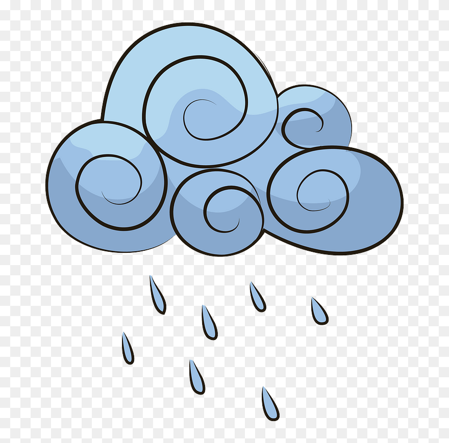 Regenwolke Clipart - Nube Clipart - Png Download
